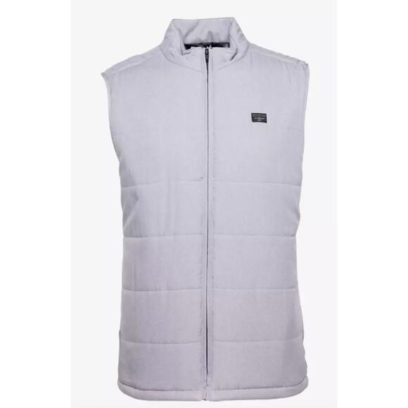 TravisMathew Interlude Puffer Vest Gray Size Small